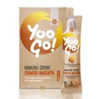 Напиток Immuno Drink (Защита иммунитета) «Лимон-имбирь» - Yoo Gо